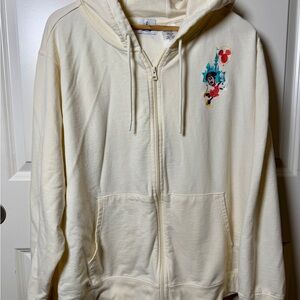 Disney World Minnie Mouse Mickey Friends Play in Park Zip Hoodie Women Size 3X